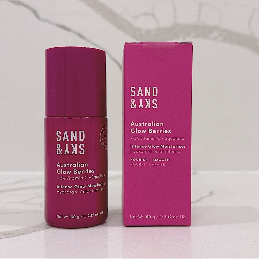 BNIB Sand & Sky Australian Glow Berries Intense Vitamin C Squalane Moisturizer - Picture 3 of 10